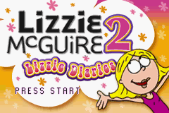 Disney's Lizzie McGuire 2 Lizzie Diaries Game + TV Episode screenshot 2 for GameBoy Advance